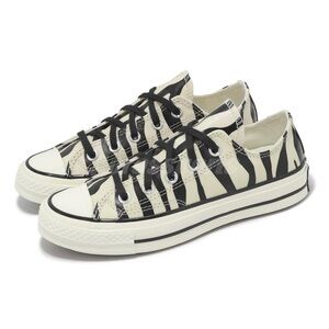 Converse Chuck 70 Low Zebra Print Shoes Size 6